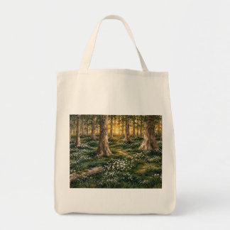 Tote Bag Forêt de fleurs sauvages ensoleillée