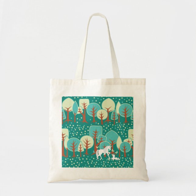 TOTE BAG FORÊT DE LICORNE (Devant)