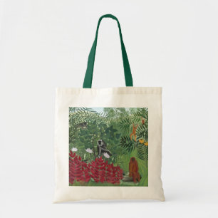 Tote Bag Forêt tropicale avec Monkeys, 1910 (huile sur la