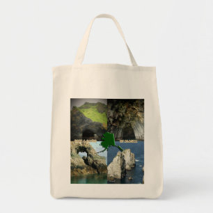 Tote Bag Formations et grottes rocheuses en Alaska Collage