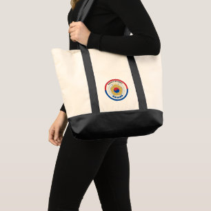 Tote Bag Forme de cercle d'emblèmes nationaux de la Corée d