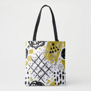 Tote Bag Formes d'art Abstrait modernes et colorées