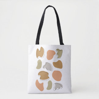 Tote Bag Formes Pastel Abstraites modernes