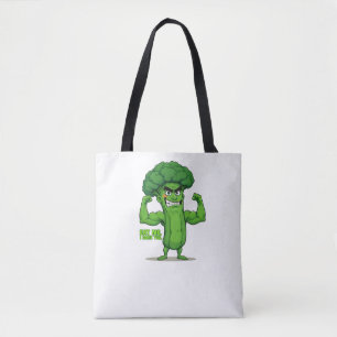 Tote Bag Forte Légume Club-Flexing Broccoli Drôle Cartoon