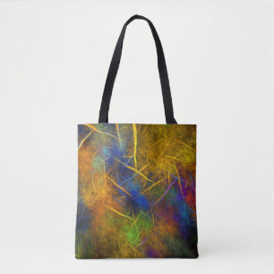 Tote Bag Foudre fractale (flamme de tempête)