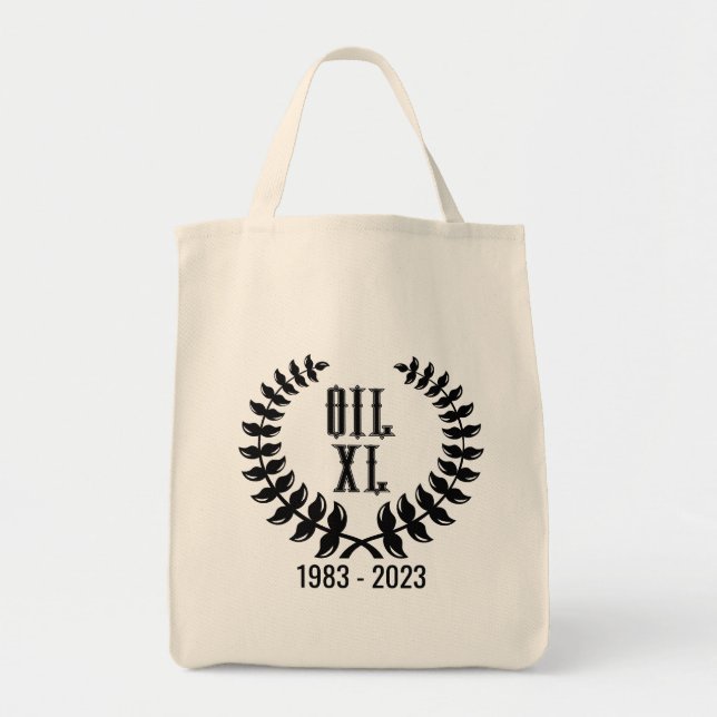 Tote Bag FOURRE-TOUT, 40e anniversaire du pétrole (Devant)