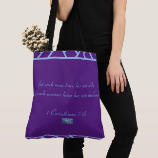 Tote Bag Fourre-tout 6 grands RFPMD (Triangles Violets) ©️ 