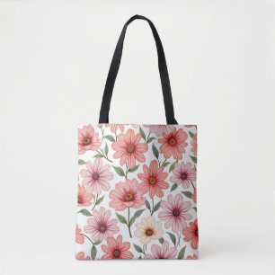 Tote Bag Fourre-tout à fleurs