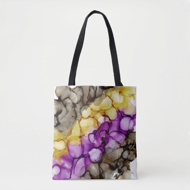 Tote Bag Fourre-tout Abstraite violette (Devant)