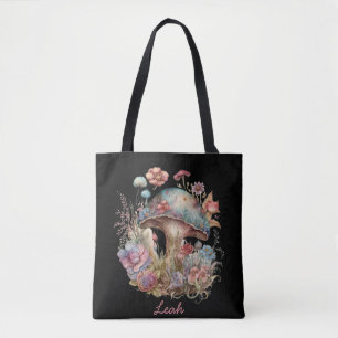 Tote Bag Fourre-tout aux champignons floraux