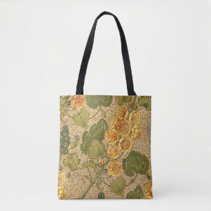 Tote Bag Fourre-tout aux fleurs jaunes antiques
