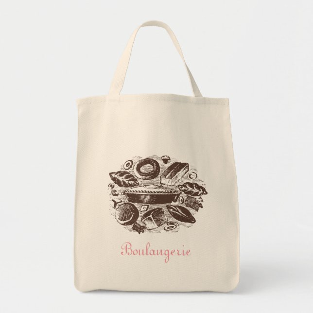 Tote Bag Fourre-tout biologique de Boulangerie (Devant)