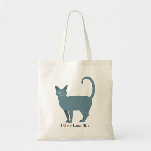 Tote Bag Fourre-tout Bleue Russe (Devant)