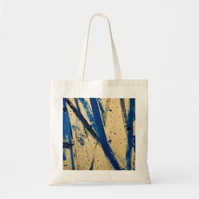 Tote Bag Fourre-tout budget bleu Abstrait (Devant)