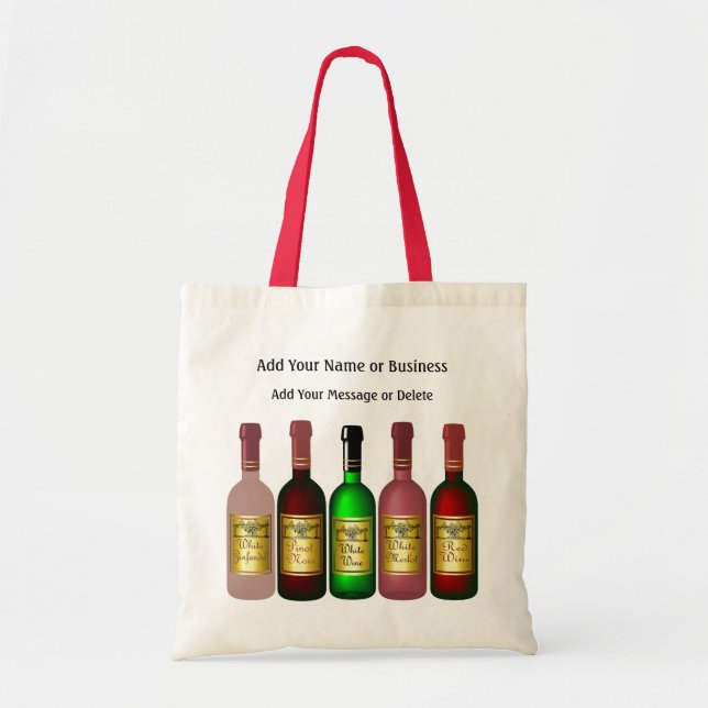 Tote Bag Fourre-tout cadeau vin - SRF (Devant)