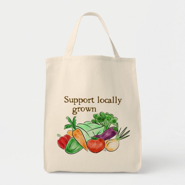 Tote Bag Fourre-tout cultivée localement (Devant)