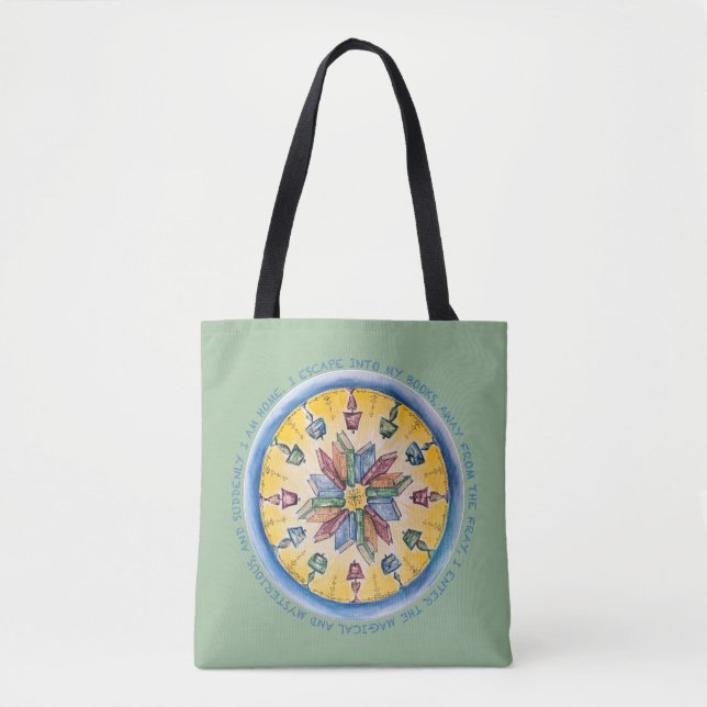 Tote Bag Fourre-tout de l'amoureux des livres (Devant)