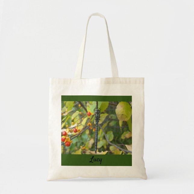 Tote Bag Fourre-tout de libellules personnalisées (Devant)
