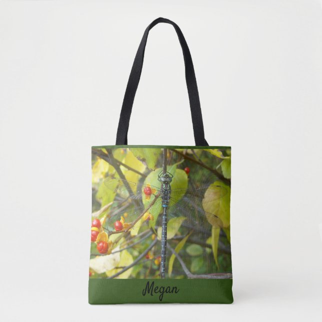 Tote Bag Fourre-tout de libellules personnalisées (Devant)