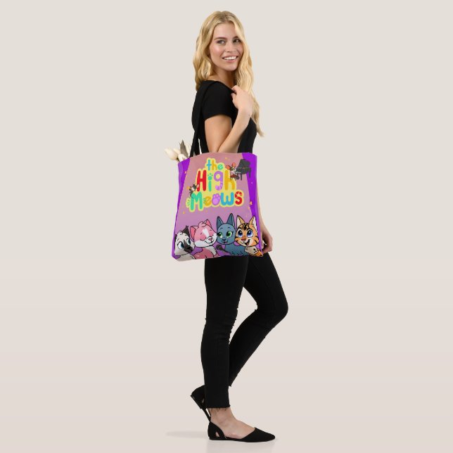 Tote Bag Fourre-tout des hauts visages (Sur le modèle)