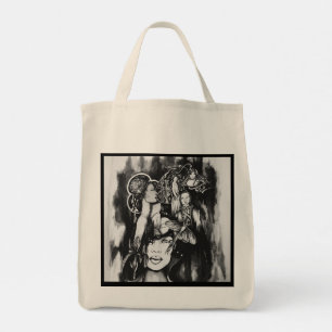Tote Bag Fourre-tout des orchidées et fantômes par Samira