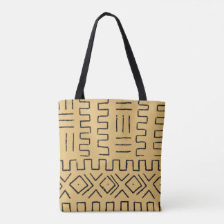 Tote Bag Fourre-tout d'imprimerie africaine en tissu boueux