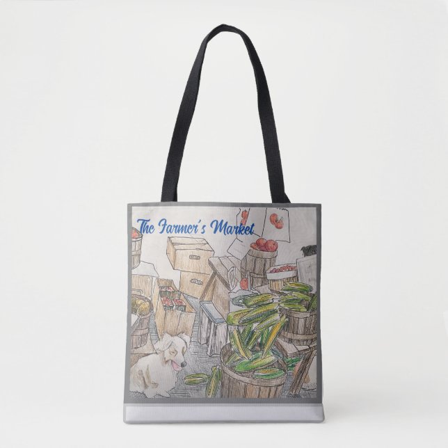 Tote Bag Fourre-tout du marché agricole (Devant)