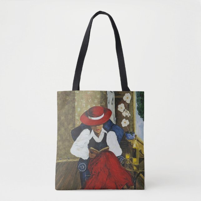 Tote Bag Fourre-tout élégant avec la collection Red Casquet (Devant)