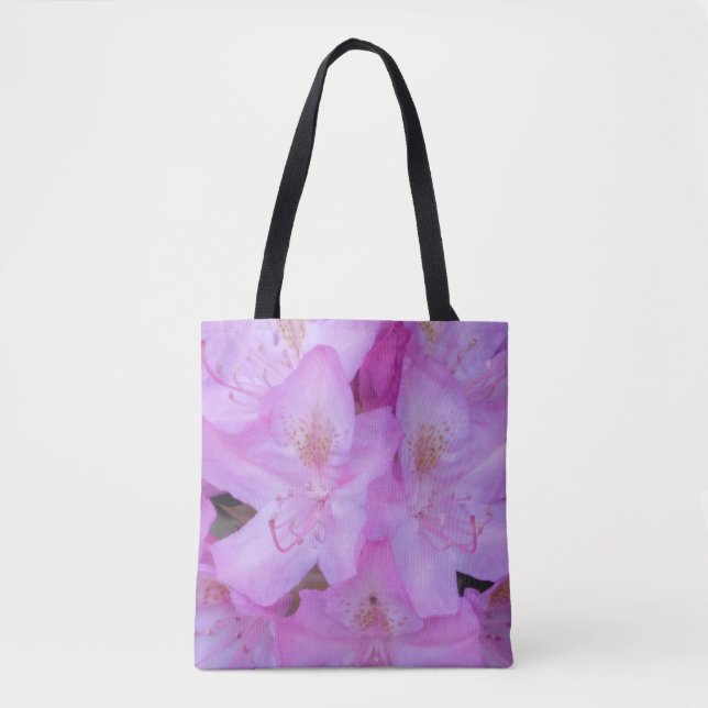 Tote Bag Fourre-tout floral rose (Devant)