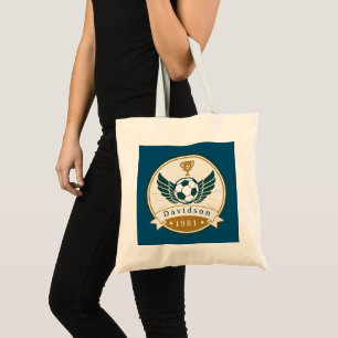 Tote Bag Fourre-tout- Football de football - Personnalisé -