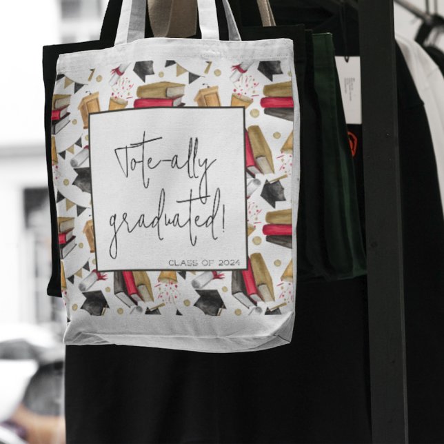 Tote Bag Fourre-tout Graduated Grad Brother école de cadeau (Créateur téléchargé)