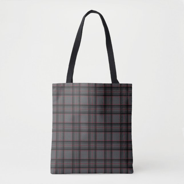 Tote Bag Fourre-tout gris rétro (Devant)