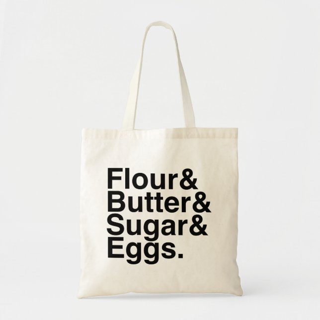 Tote Bag Fourre-tout helvetica de cuisson (Devant)