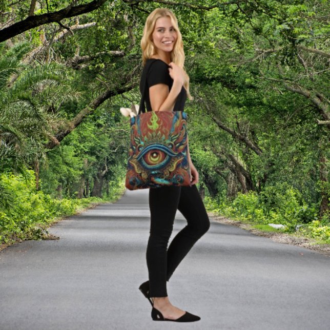 Tote Bag Fourre-tout - L'art rencontre l'esprit (Créateur téléchargé)