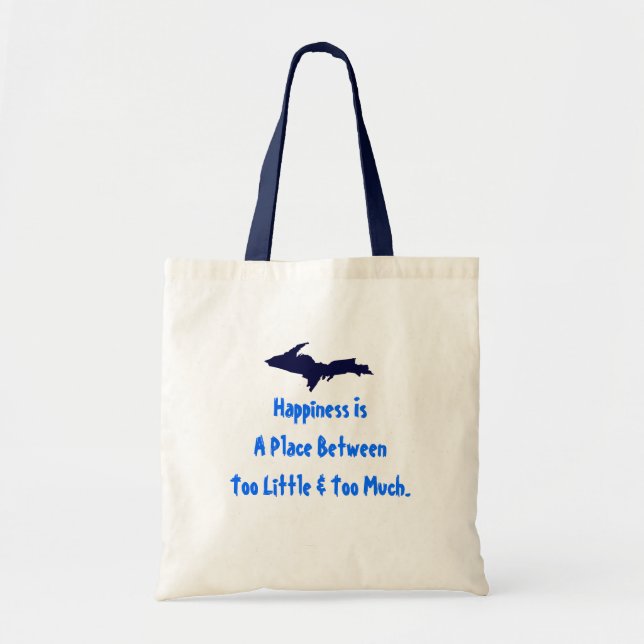 Tote Bag Fourre-tout Le Bonheur Proverbe Finlandais Est Un  (Devant)