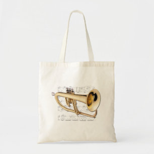 Tote Bag Fourre-tout - musique de bugle et de feuille