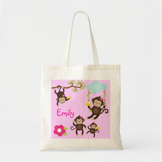 Tote Bag Fourre-tout personnalisé/sac de couche-culotte (Devant)