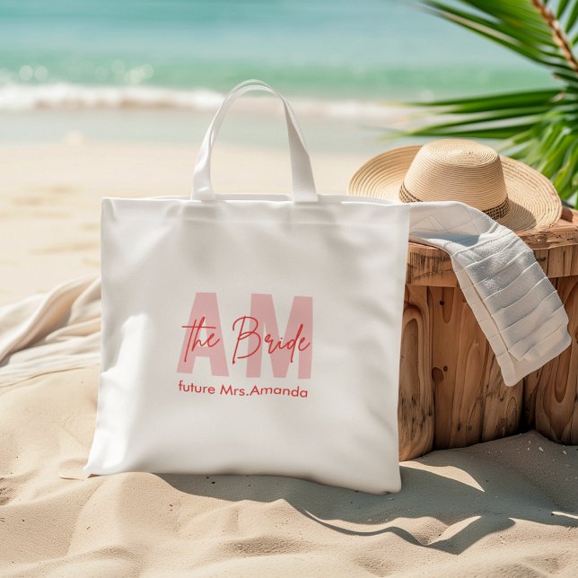 Tote Bag Fourre-tout personnalisée pour la mariée | Futur n (Créateur téléchargé)