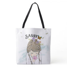 Fourre-tout, petite fille sassy