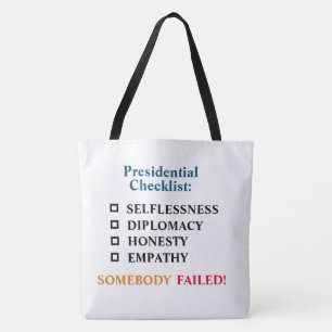 Tote Bag fourre-tout politique, Fourre-tout anti-Trump