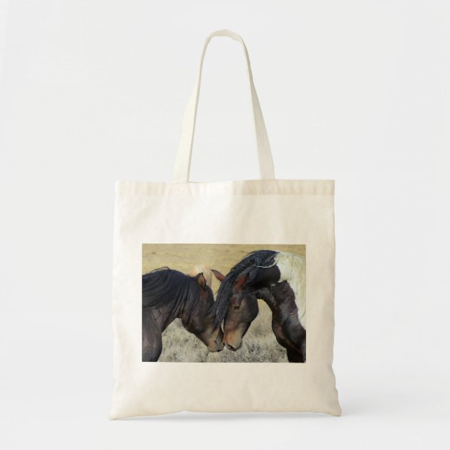 Tote Bag Fourre-tout Romantique Horse Budget (Devant)