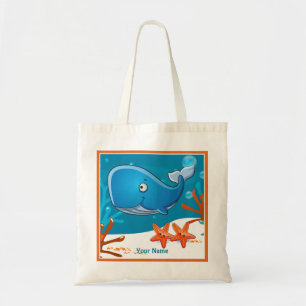 Tote Bag Fourre-tout sur mesure de la baleine aquatique Oce