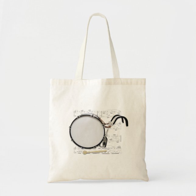 Tote Bag Fourre-tout - tambour bas de marche (Devant)