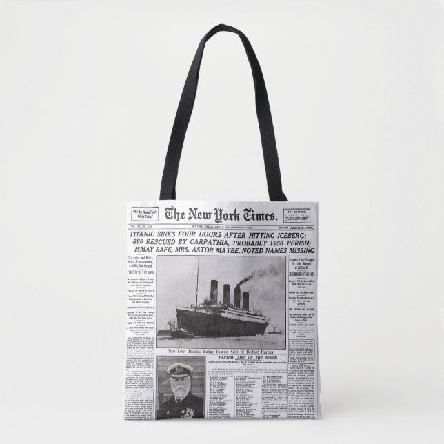 Tote Bag fourre-tout titanique (Devant)
