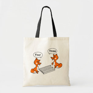 Tote Bag Fox de tour d'illusion optique