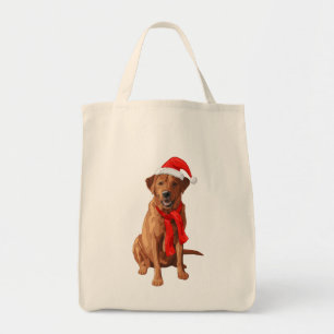 Tote Bag Fox Red Labrador Retriever Chien de Noël