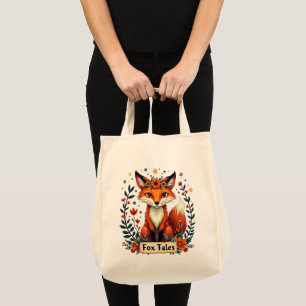 Tote Bag Fox Tales Boho Woodland Animal