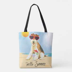 Tote Bag Fox Terrier de fil d'été