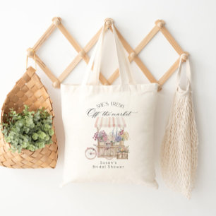 Tote Bag Frais débarqués du marché Chariot de fleurs Baby S