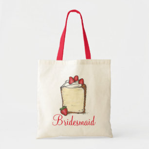 Tote Bag Fraise Angel Mariage alimentaire gâteau Bridesmaid